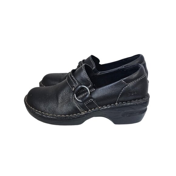 B.O.C Womens Burnett Clogs, Slip On, Black, Leather, Size 8 - Picture 3 of 12